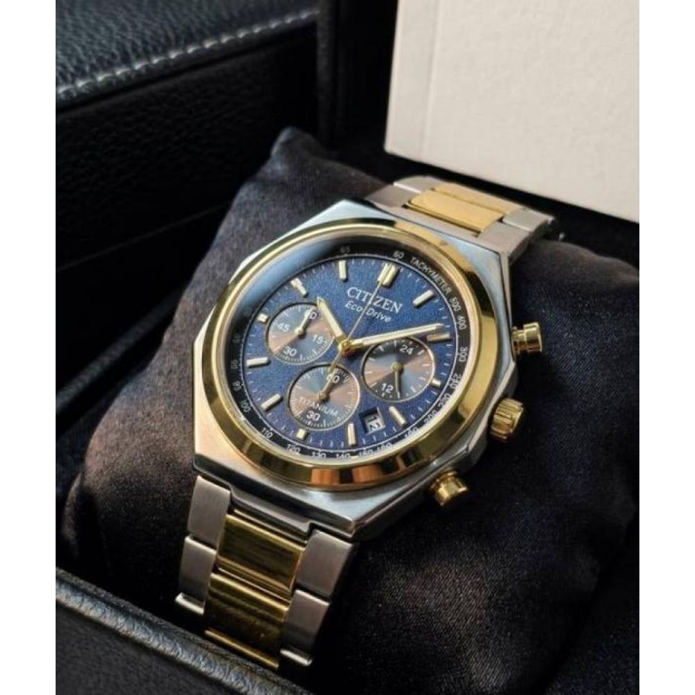 CITIZE N ECODRIVE ZENSHIN TWO TONE BLUE 432