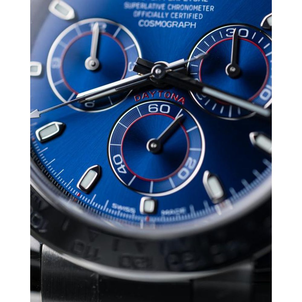 Rolee_x Oyster Perpetual Daytona Chosmograph Silver-Blue