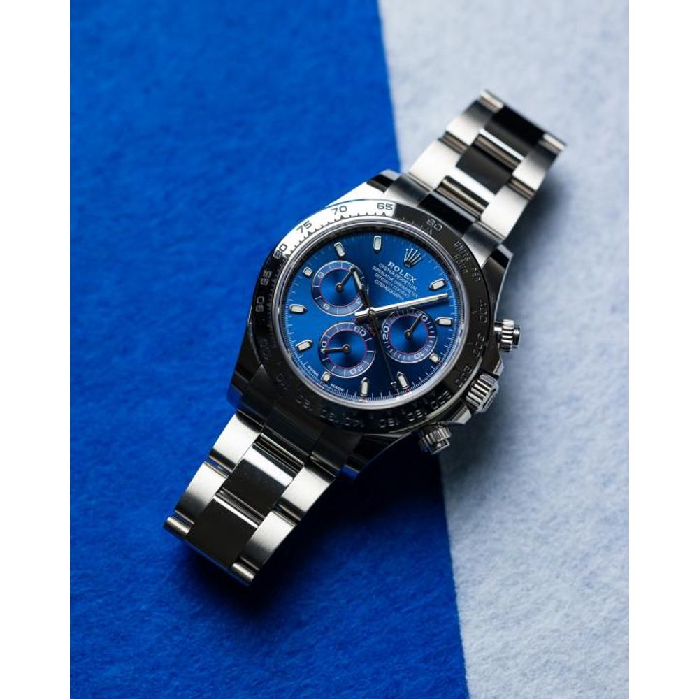 Rolee_x Oyster Perpetual Daytona Chosmograph Silver-Blue
