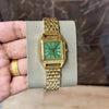 cartiar santos ladie 36 mm gold green 645