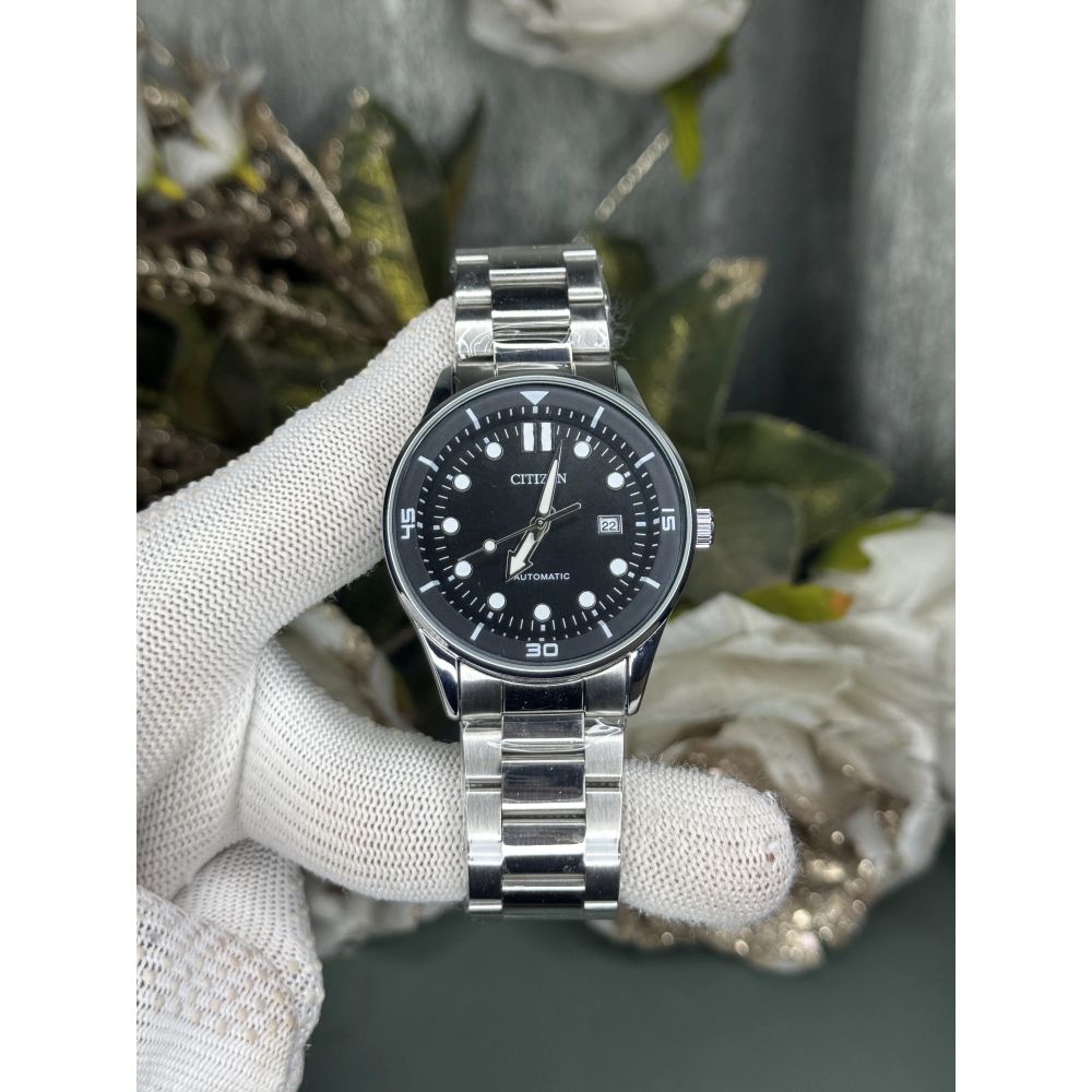 Citizen NJ0191 Silver Black Premium Quartz Watch