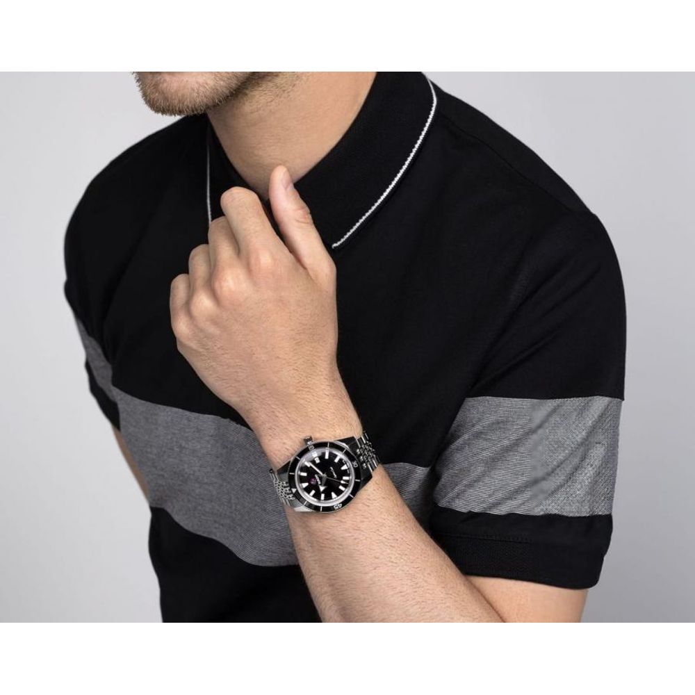 Raddo Captain Cook Automatic watch silver Black