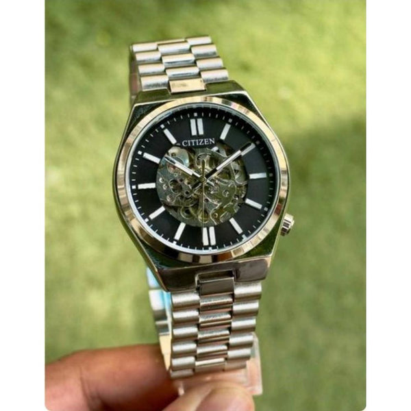 CITIZE N TSUYOSA AUTOMATIC SILVER BLACK 369