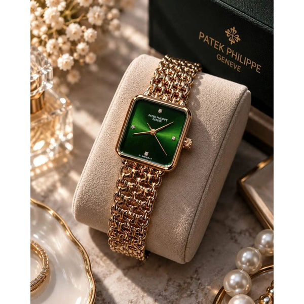 Patek Phillip_e Square Women's Rose Green
