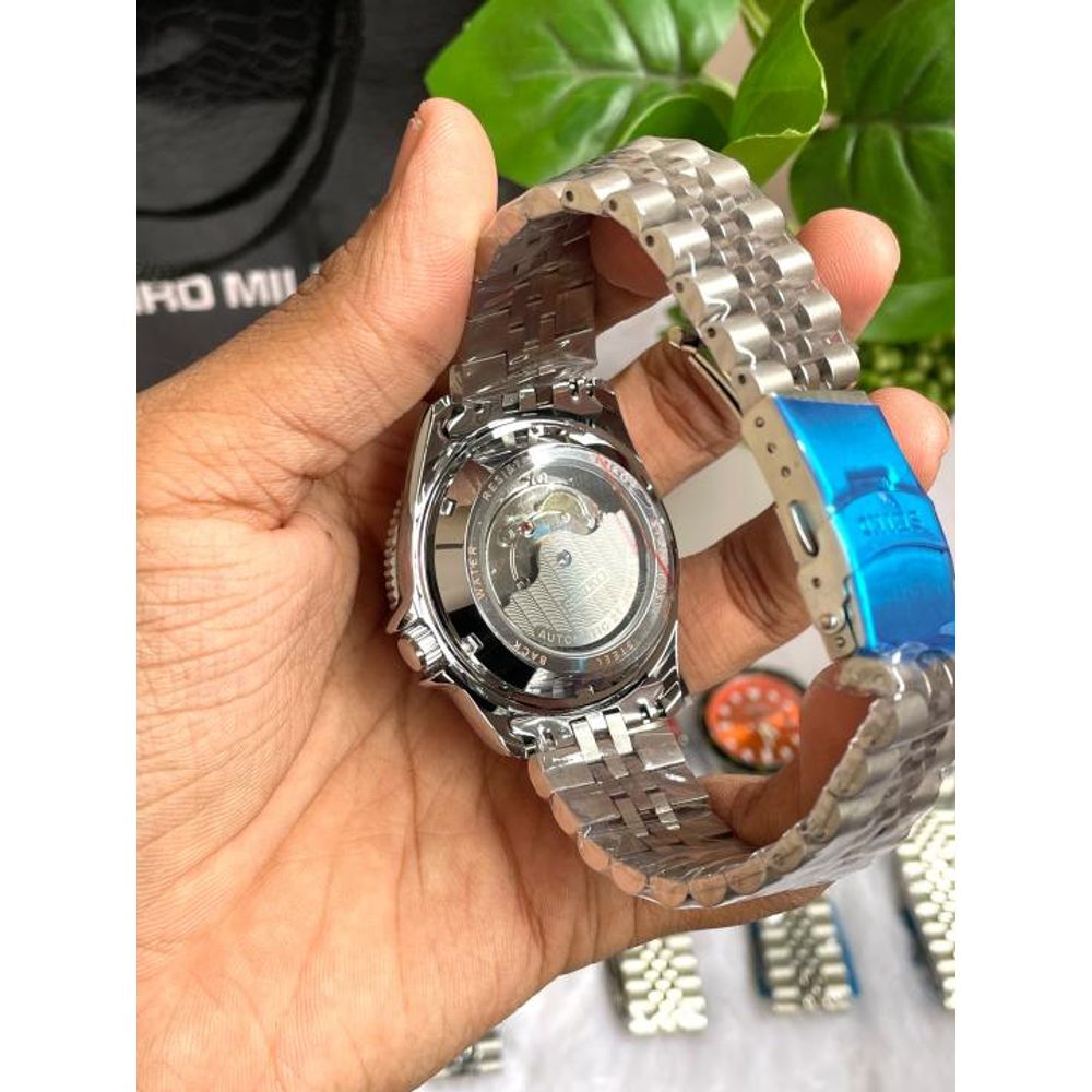 Seiko Sports GMT Open Back Red Black AT438