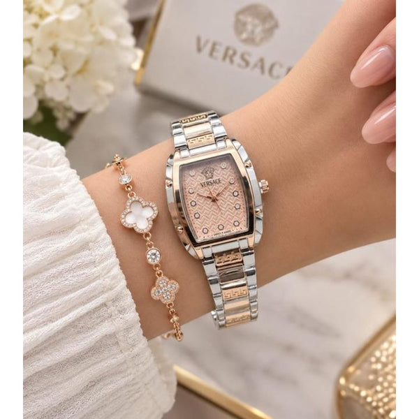 Versace Women Dominus VE8K00424 Square Rosegold Two Tone