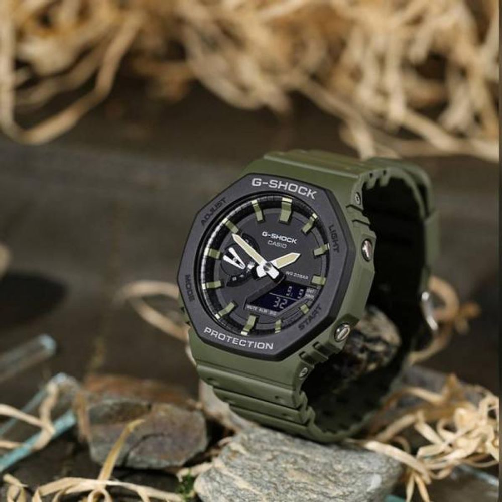 Casio G Shock Ga2100 full green