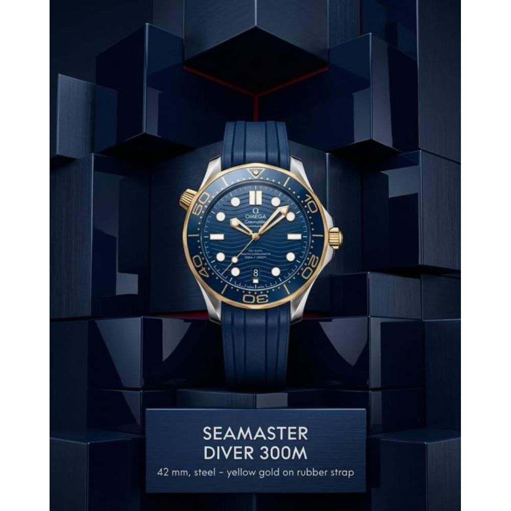 Omegg_a Seamaster Diver 300M Automatic Blue-Gold-Blue