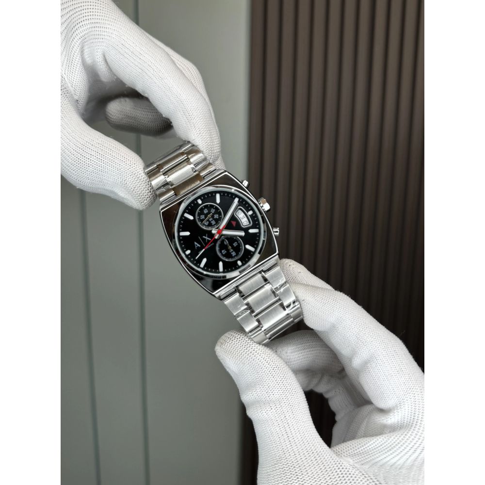 Arman i Exchange Oliver Silver Black Metal Premium Watch