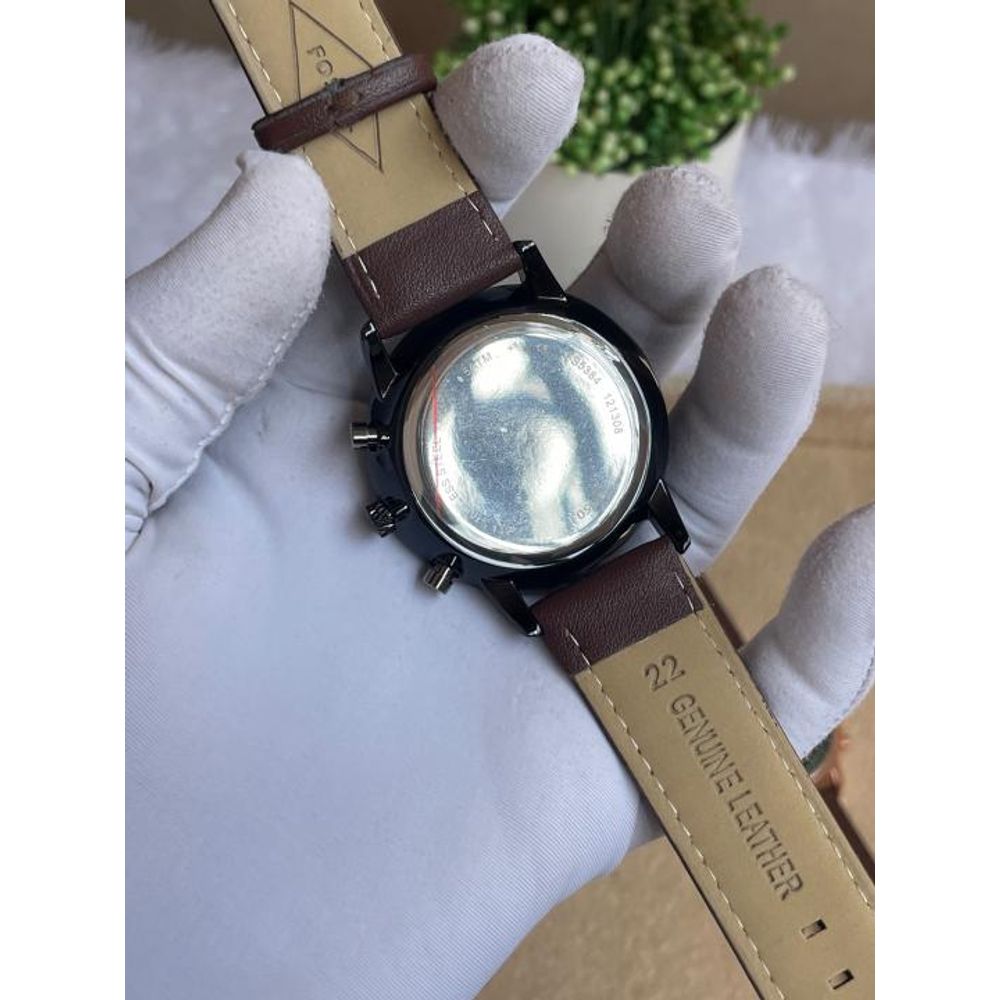 Fosil Neutra Chrono Brown Green B Dial AT403