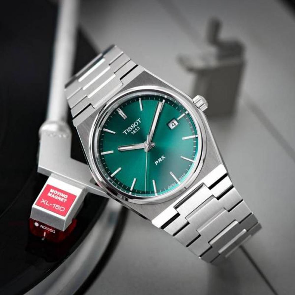 Tissoo_t 1853 Prx Powermatic Quartz silver green plan