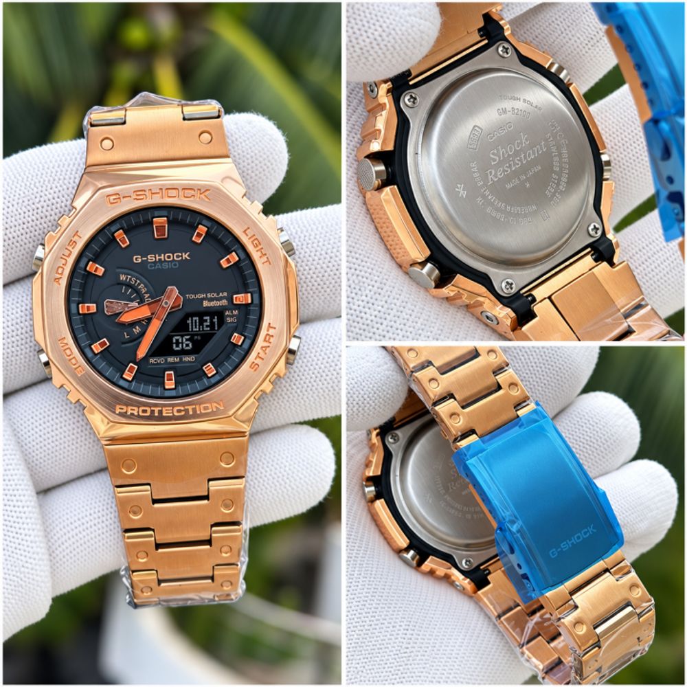 CASIO G-SHOCK B2100 METAL COPPER BLACK DIAL AT308
