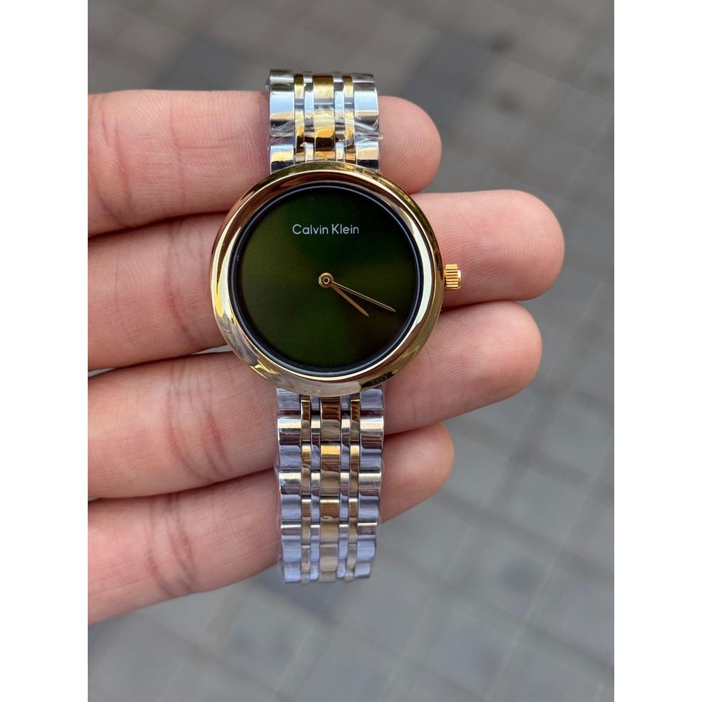 Calvin Klei n Slim Women s Gold Two Tone Green