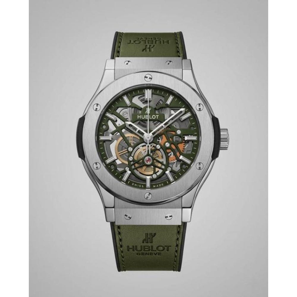 Hublot Classic Fusion Tourbillon SILVER Green