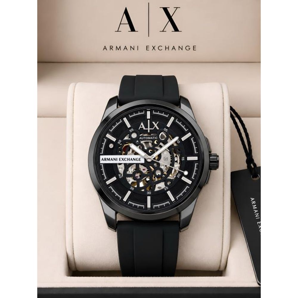 Arrwa%ni Exchange Hampton Automatic Watch AX2416 black silver