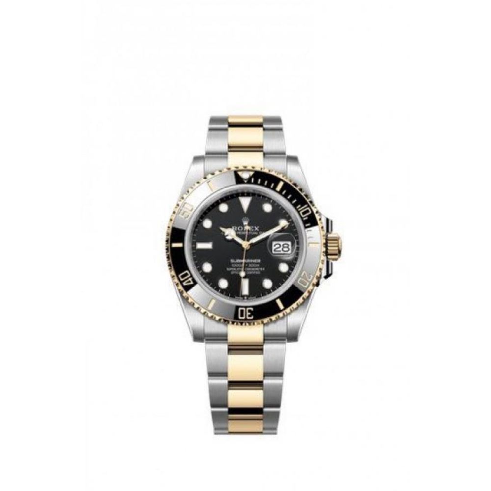ROLLEX SUBMARINER TT GOLD BLACK ZR HVY 33