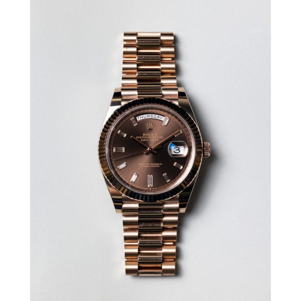 Rolee_x Oyster Perpetual Day Date 40 Battery Copper-Brown