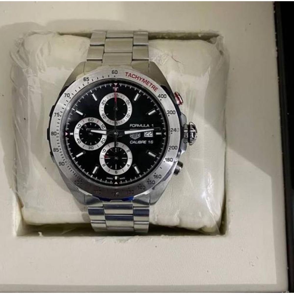 Tag Huer Formula 1 Bettry Chronograph silver Black