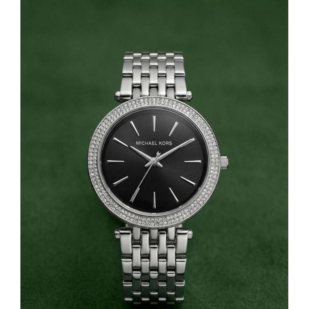 Michael_l Kors Darci Silver Black