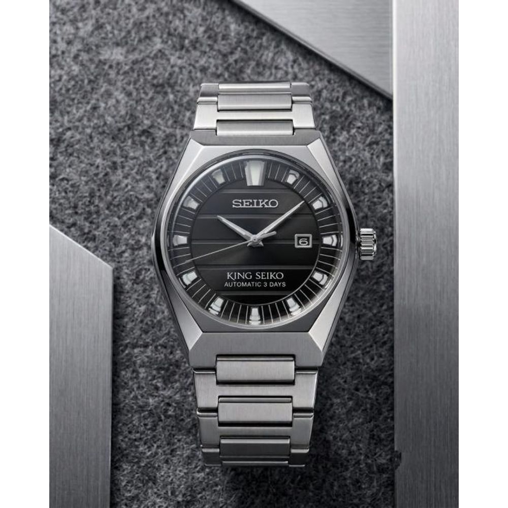 King Seiko Vanac  Silver Black Dial