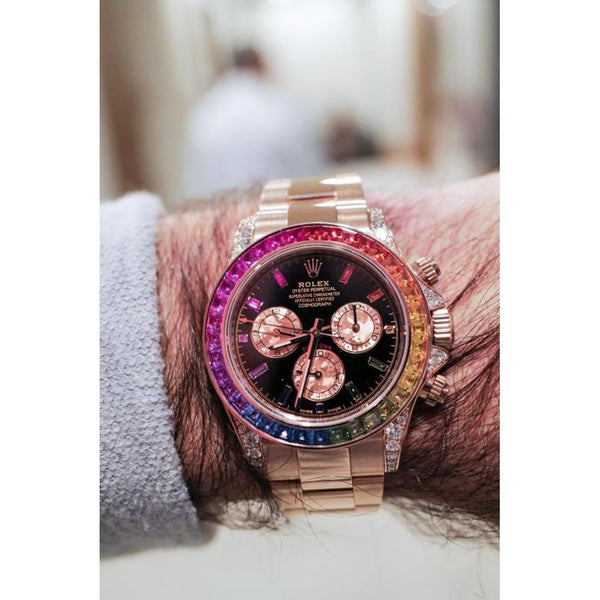 ROLEEX RAINBOW ROSE GOLD