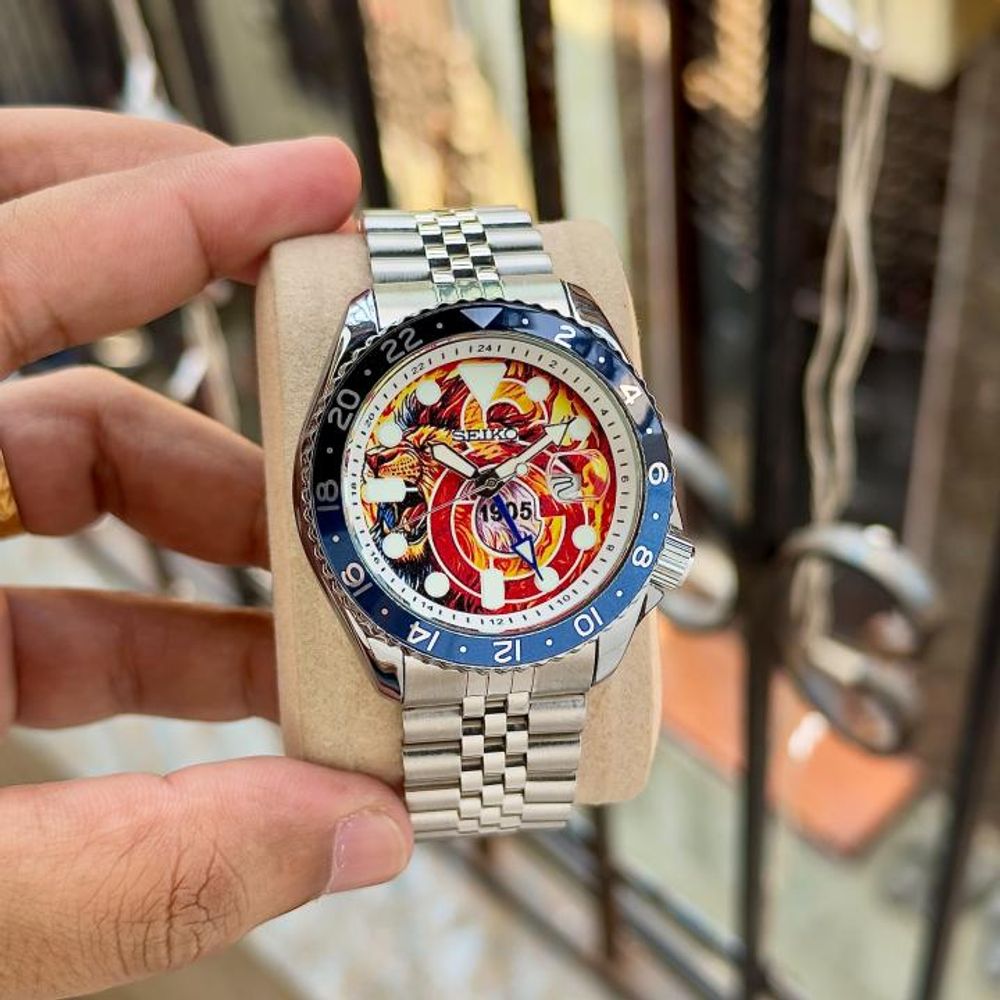 Seiko 5 Sports GMT The Red Devils Concept Bespoke Timepiece