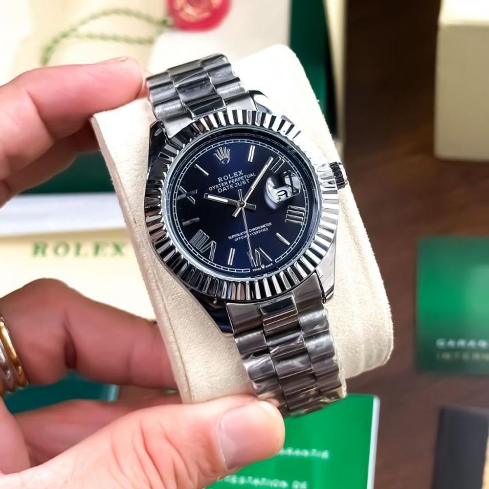 ROLLEX JUST DATE BACK OPEN MENSWACH