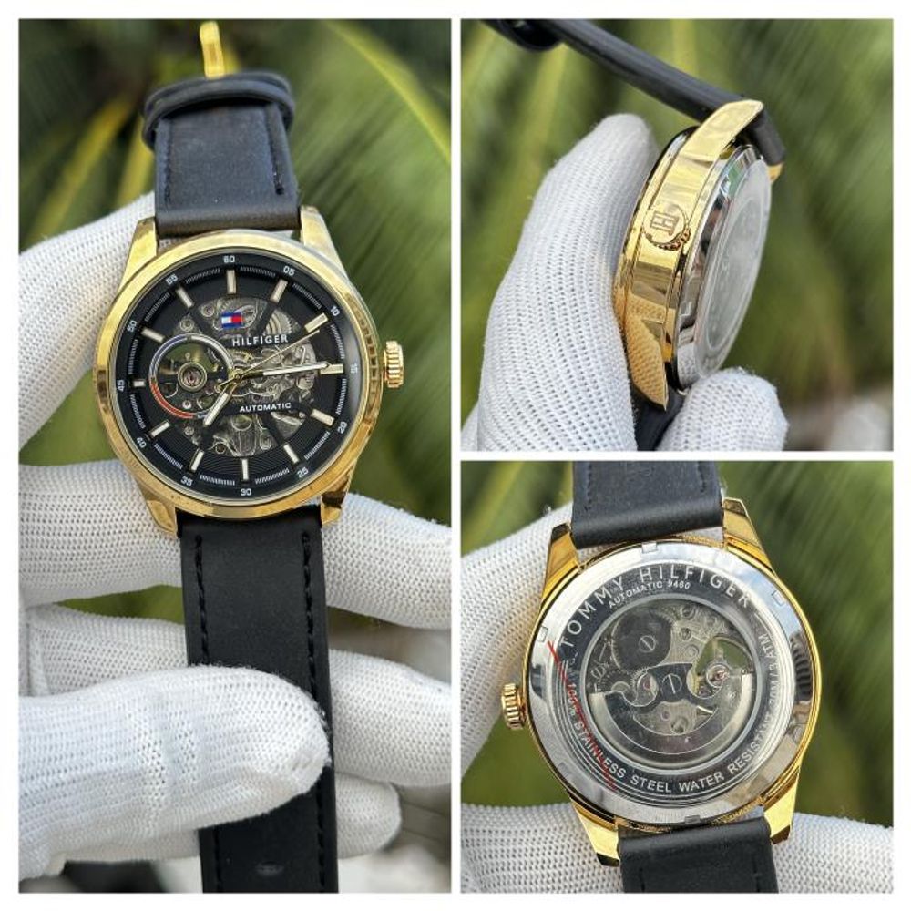 Tommyy  Hilfiger Automatic Black Gold Black AT143