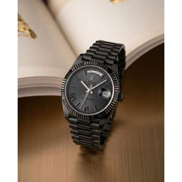 Rolee_x Oyster Perpetual Day Date 40 Battery Full Black