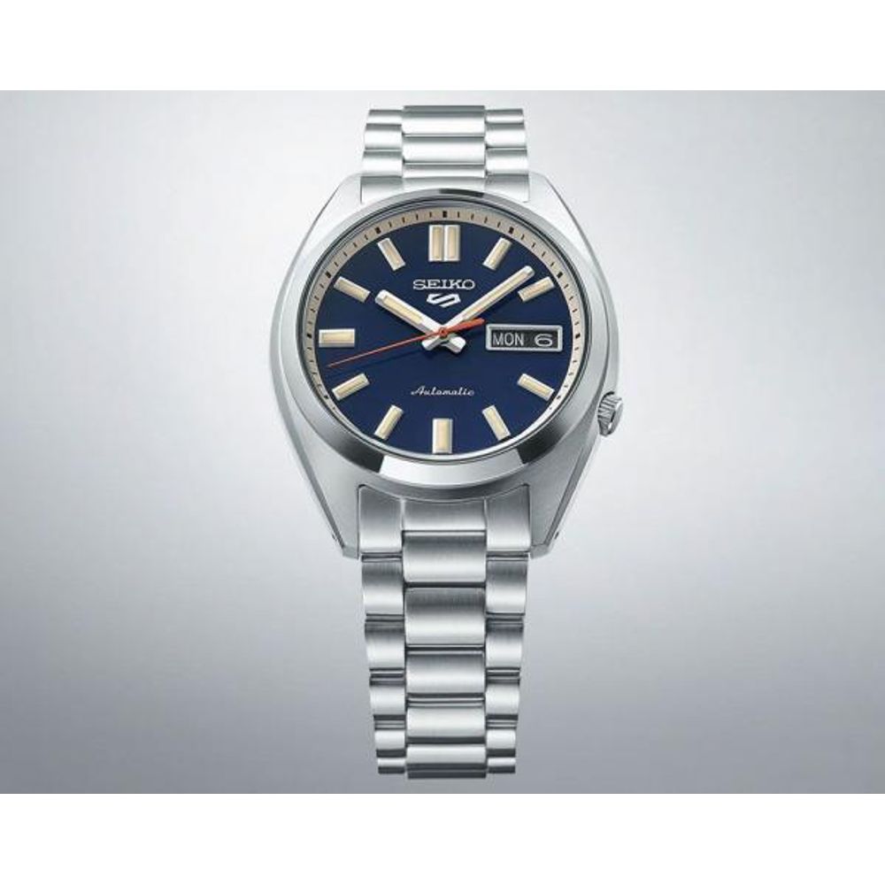 Seiko_o 5 Sports SNXS Automatic silver blue