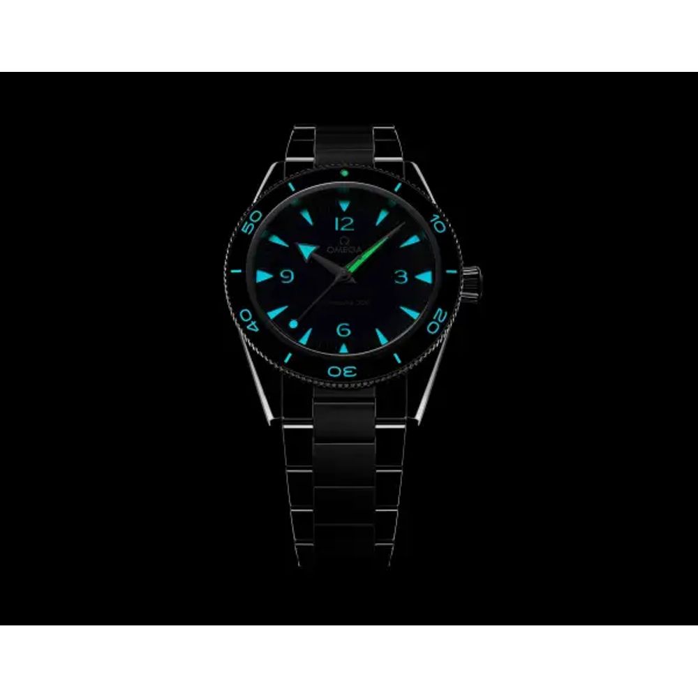 Omeg_ga Seamaster 300 Co-Axial Master Chronometer silver blue