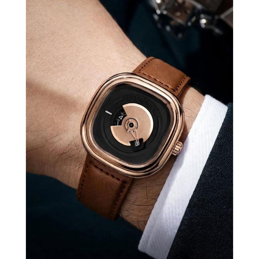 Seven Friday PE201 Brown Copper Black Dial