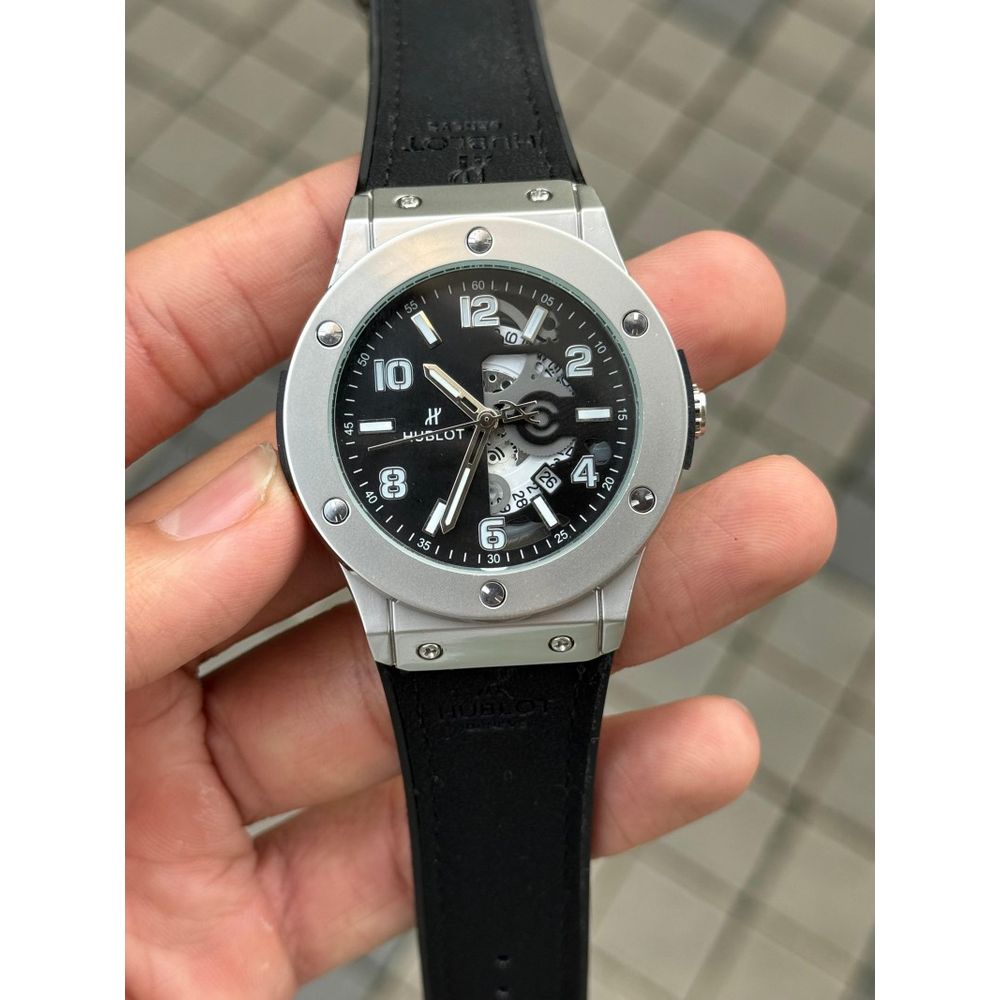 Hublo t Big Bang Quartz Silver Black