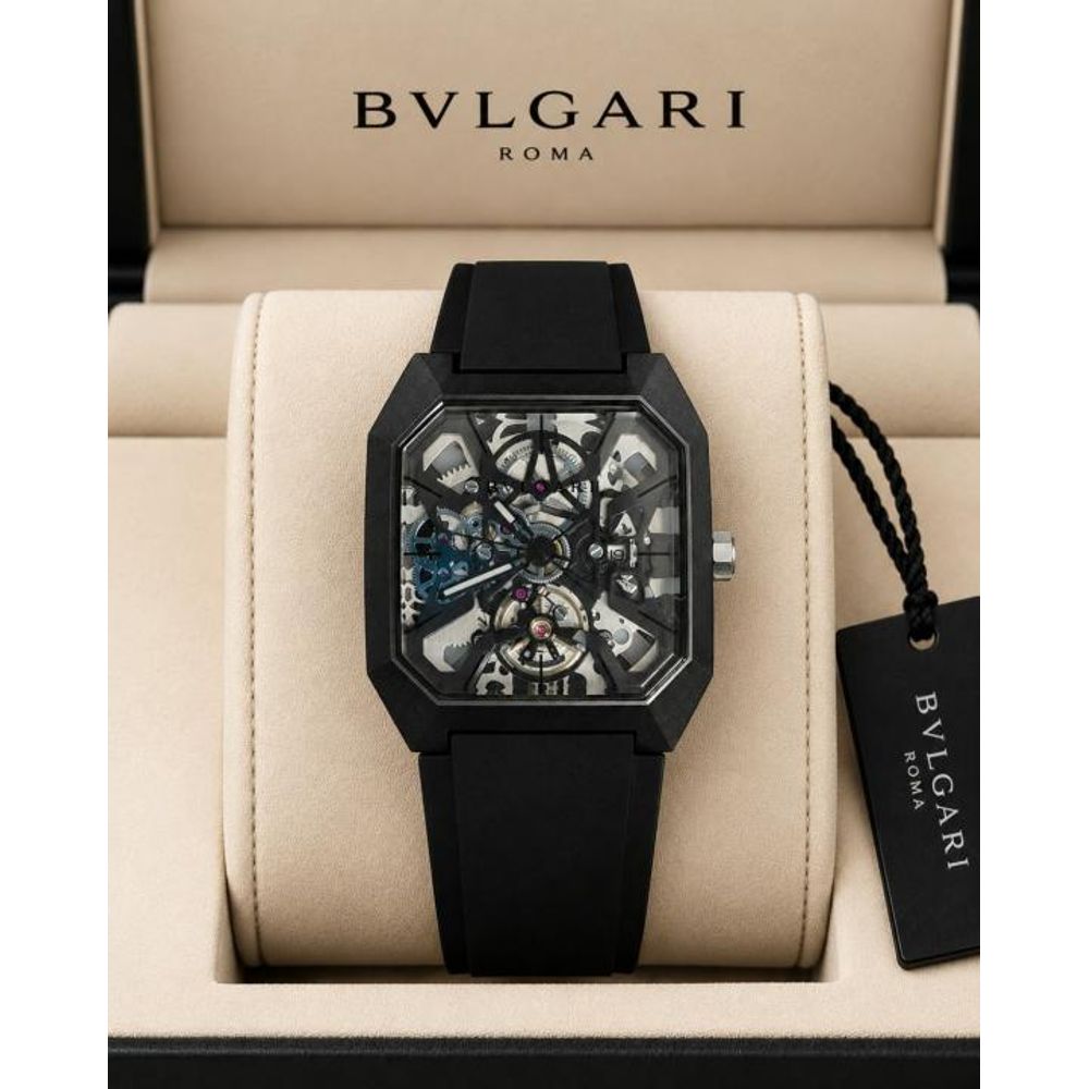 Bvlgari Octo Skeleton Full Black