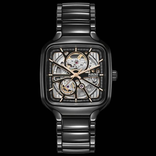 Radd_o True Square Automatic Ceramic Black-Copper