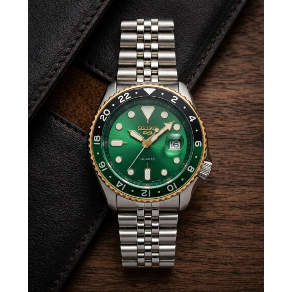 Seiko Gmt Master Gold Green Dial
