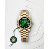 Rolee_x Oyster Perpetual Day Date 40 Battery Gold Green