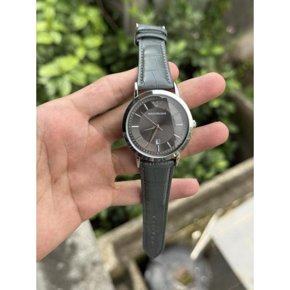 Emporio Arma i Premium MenSwach (GreySilver)
