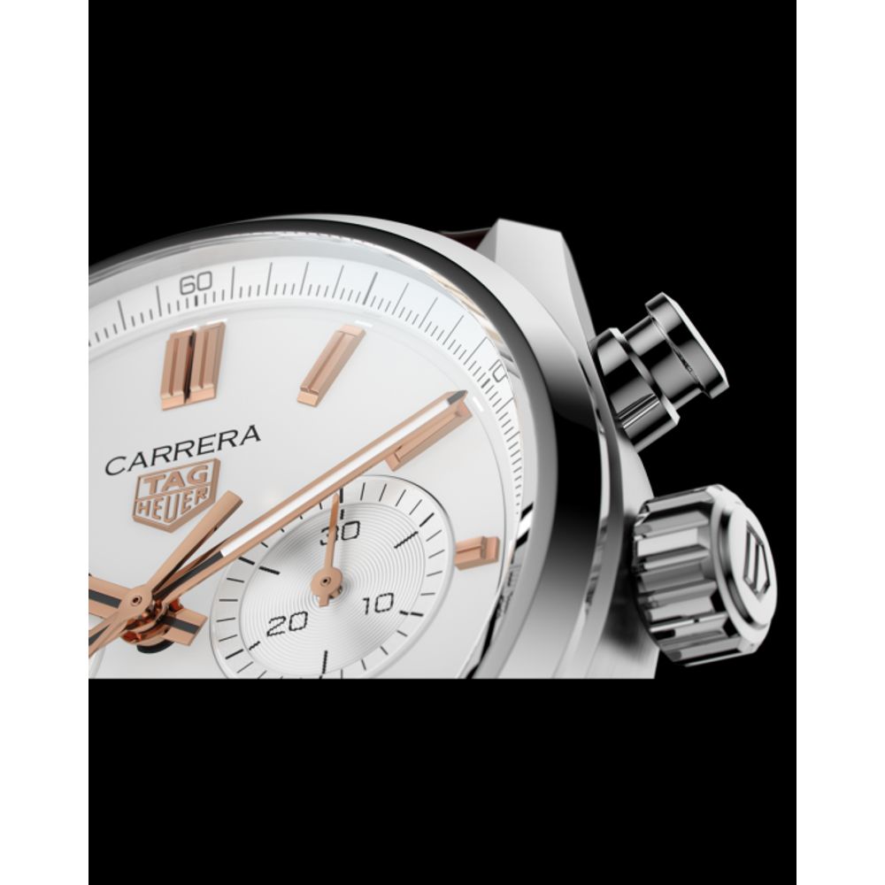TAG Heuuer Carrera Chronograph brown and white