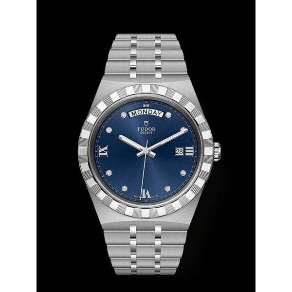 Tudor Royal Automatic silver blue dimond