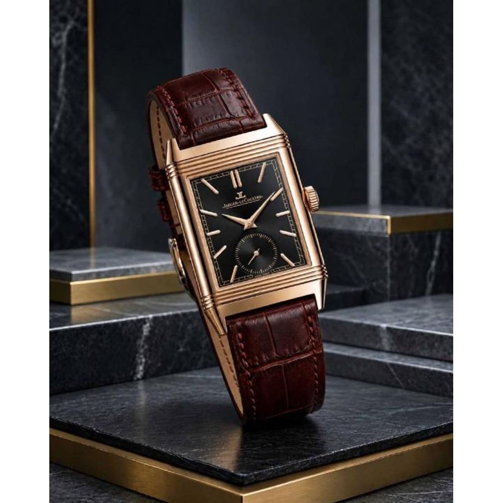 Jaegar-Le Coultre Reverso Tribute Duoface Small Seconds brown copper black