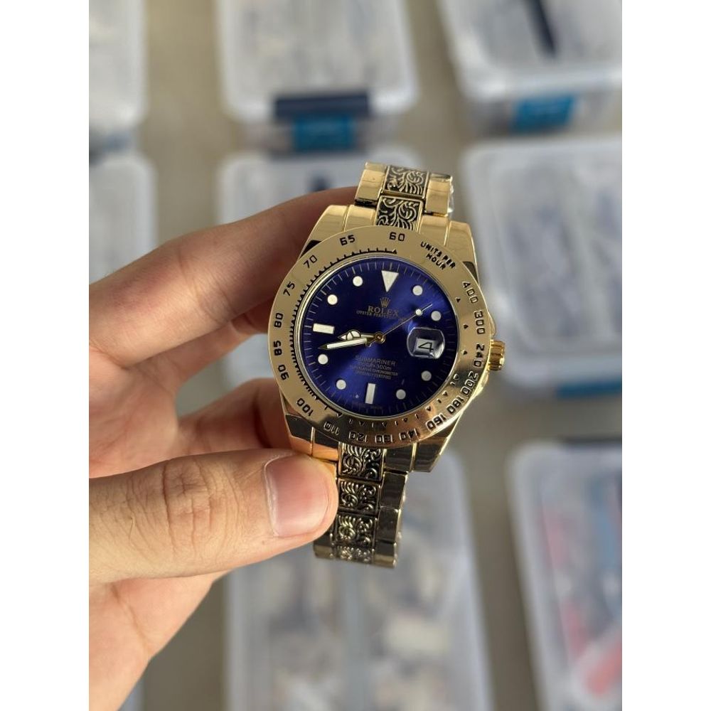 Rollex Vintage Gold Blue Quartz