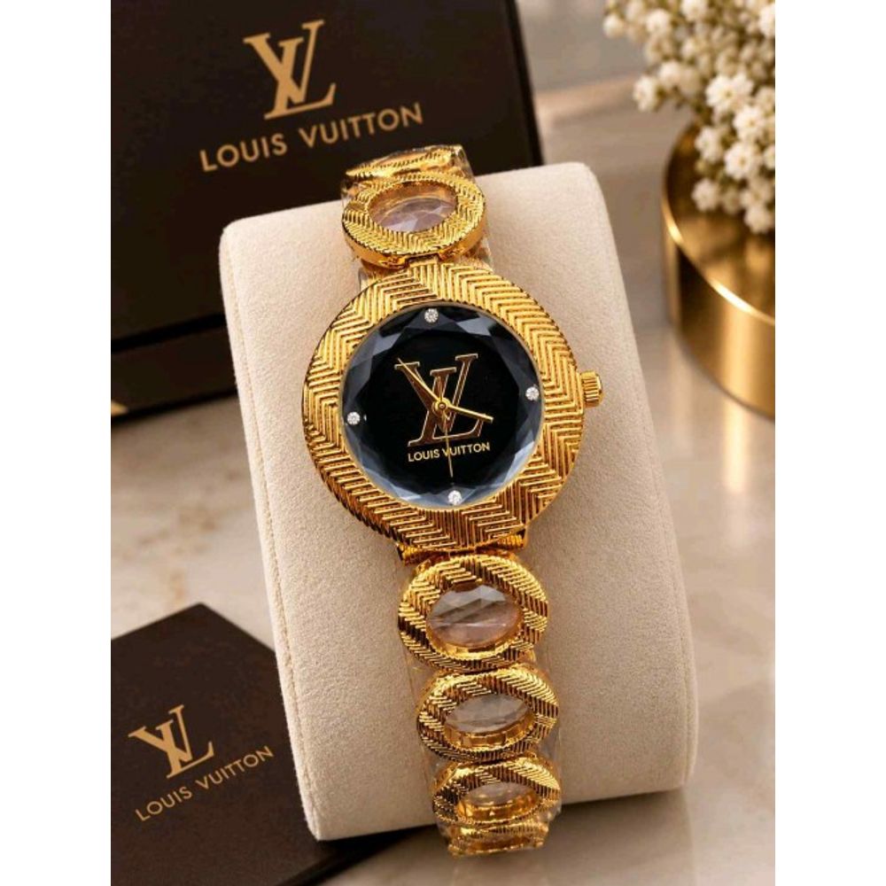 Louii_s Vuitton Gold Black