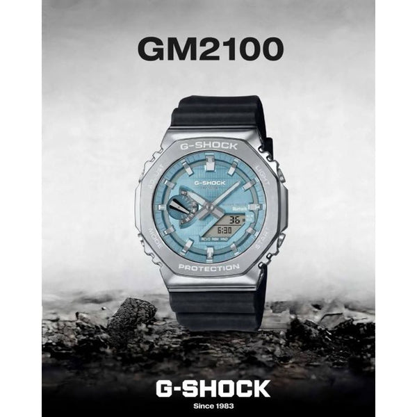 Casio g-shock gm2100 black sky blue