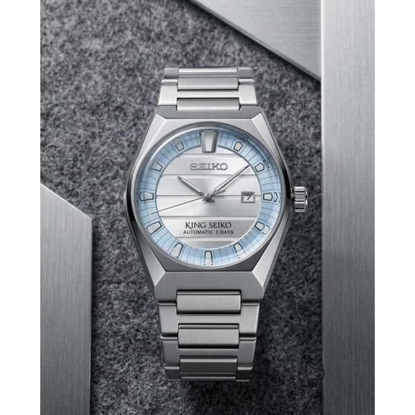 King Seiko Vanac  Silver Sky Blue White Dial