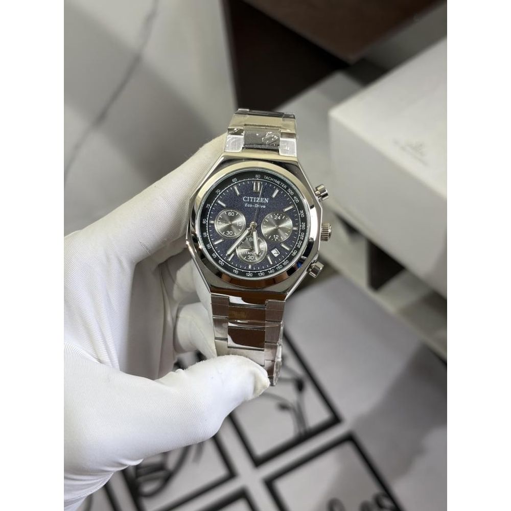 CITIZE N ECODRIVE ZENSHIN SILVER BLUE 430