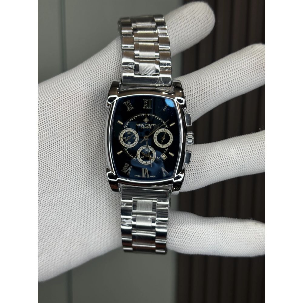 Patek Philipp e Chronograph Silver Deep Blue Premium Chronograph Watch