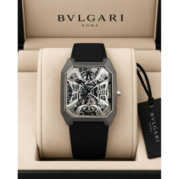 Bvlgari Octo Skeleton Black-Silver-White