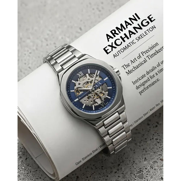 Arma_ani Exchange Skeleton Automatic Ax3216 silver blue