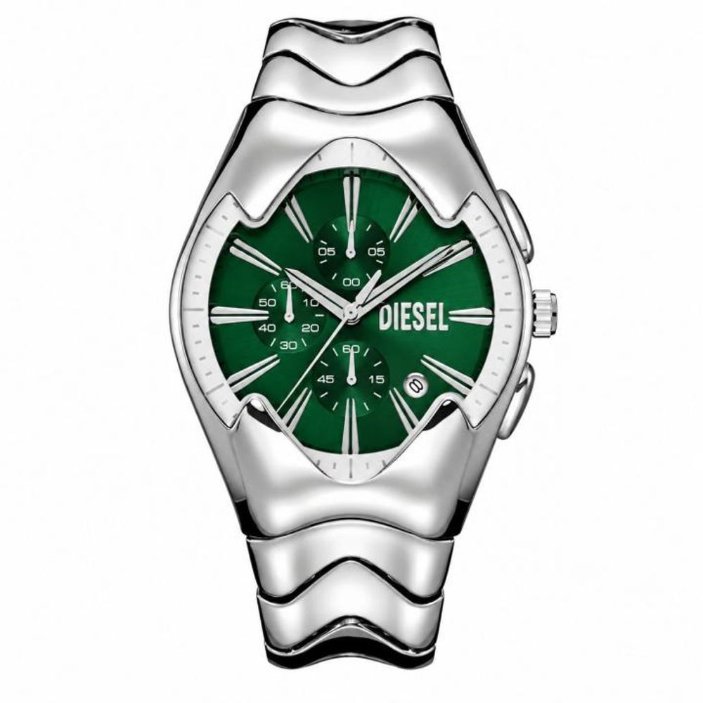 Dieseal Men Mercurial Chronograph Silver Green